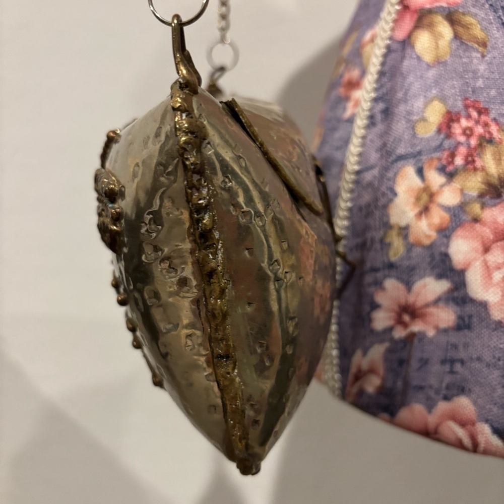 Vintage Mexican mixed metal copper brass shoulder bag - Picture 7 of 16